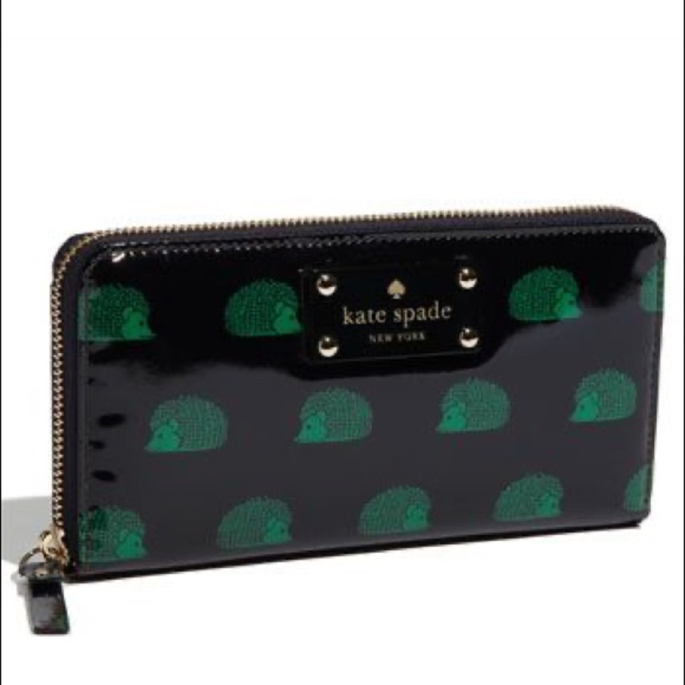 NWT Kate Spade Hedgehog Print Wallet